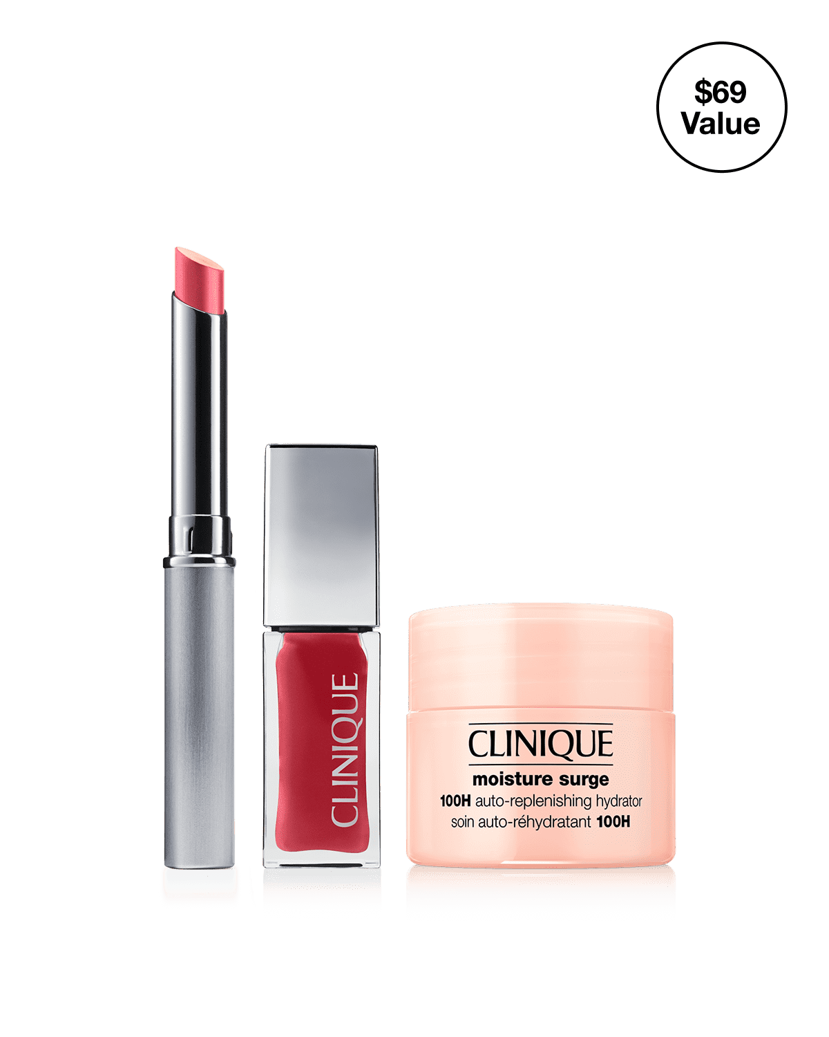 Pink Honey Lip Bundle + Moisture Surge™ 100H Mini