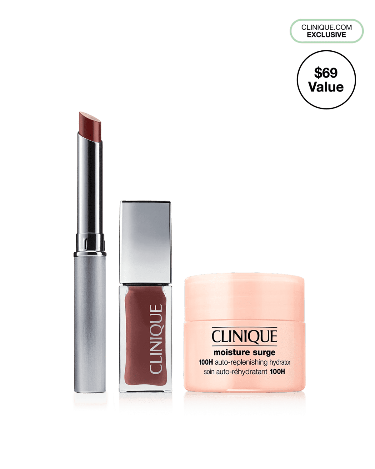 Nude Honey Lip Duo + Moisture Surge™ 100H Mini