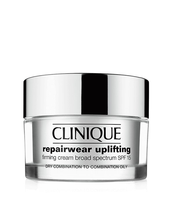 Repairwear™ Uplifting Firming Cream Broad Spectrum SPF 15, Firming cream for face and neck protects with SPF.