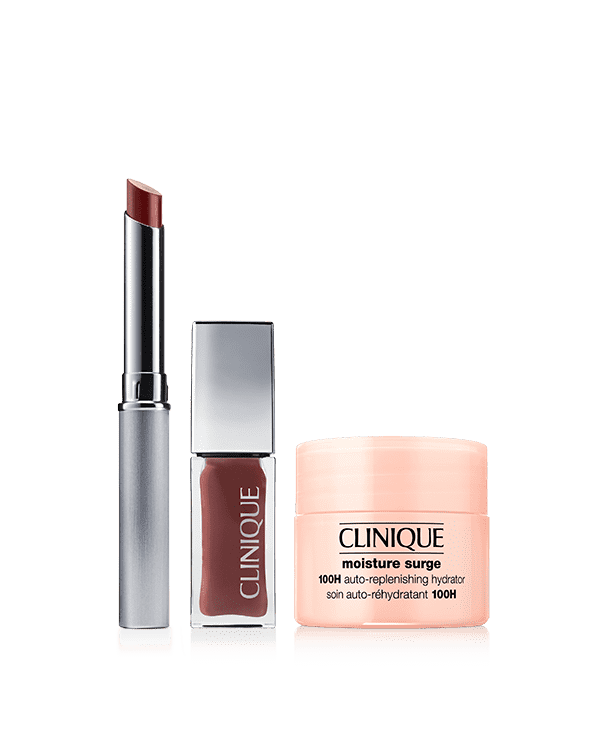 Nude Honey Lip Duo + Moisture Surge™ 100H Mini, Two ways to go nude—in a shade that’s unique to you.<b> A $69 value.</b>