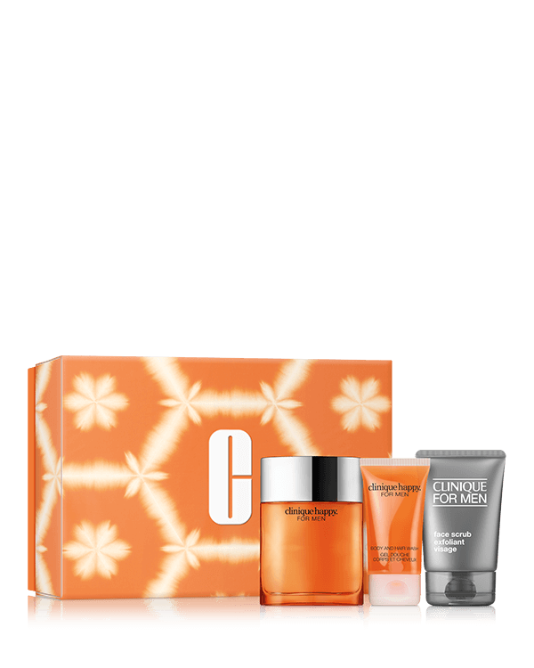 Happy for Him Fragrance Set, A fresh fragrance and grooming set for men. A $122.00 value.