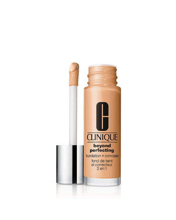 Beyond Perfecting™ Foundation + Concealer, A foundation and concealer in one for a natural look that lasts 24 hours.